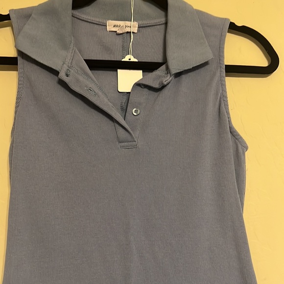 LG Stitch and Pine collared Light blue dress - Picture 2 of 3